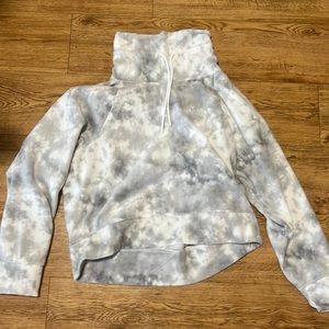 Marble fleece sweatshirt